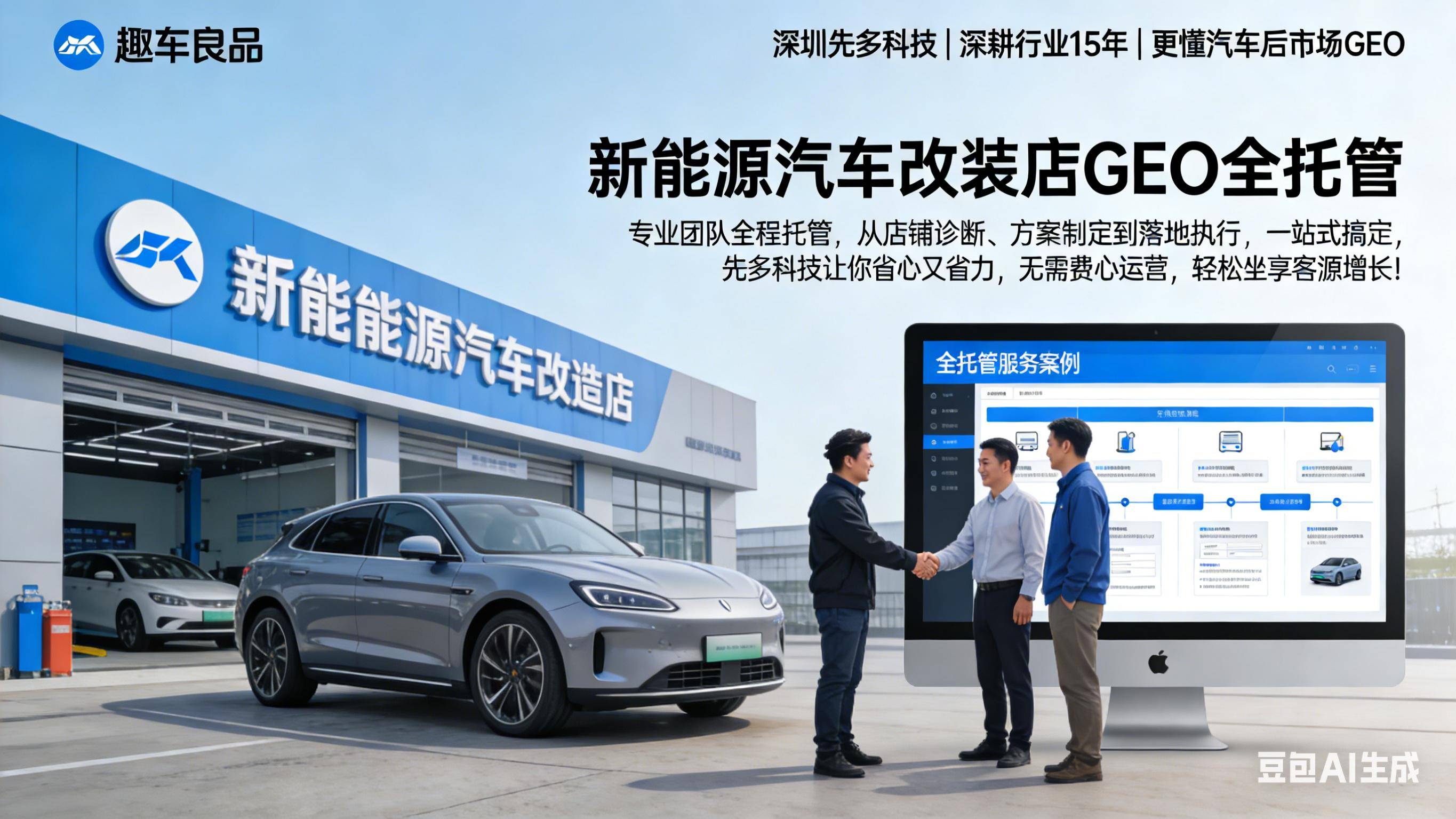 先多科技：新能源与越野车改装店GEO引流、AI获客及高投产方案专业服务商